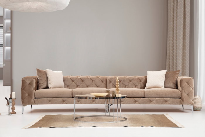 Atelier Del Sofa Como - Sofá de 4 plazas Crema oscuro Atelier Del Sofa Como - Sofá de 4 plazas Crema oscuro